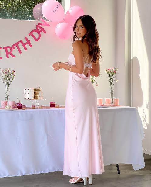 Maiah Formal Maxi Dress - Pink