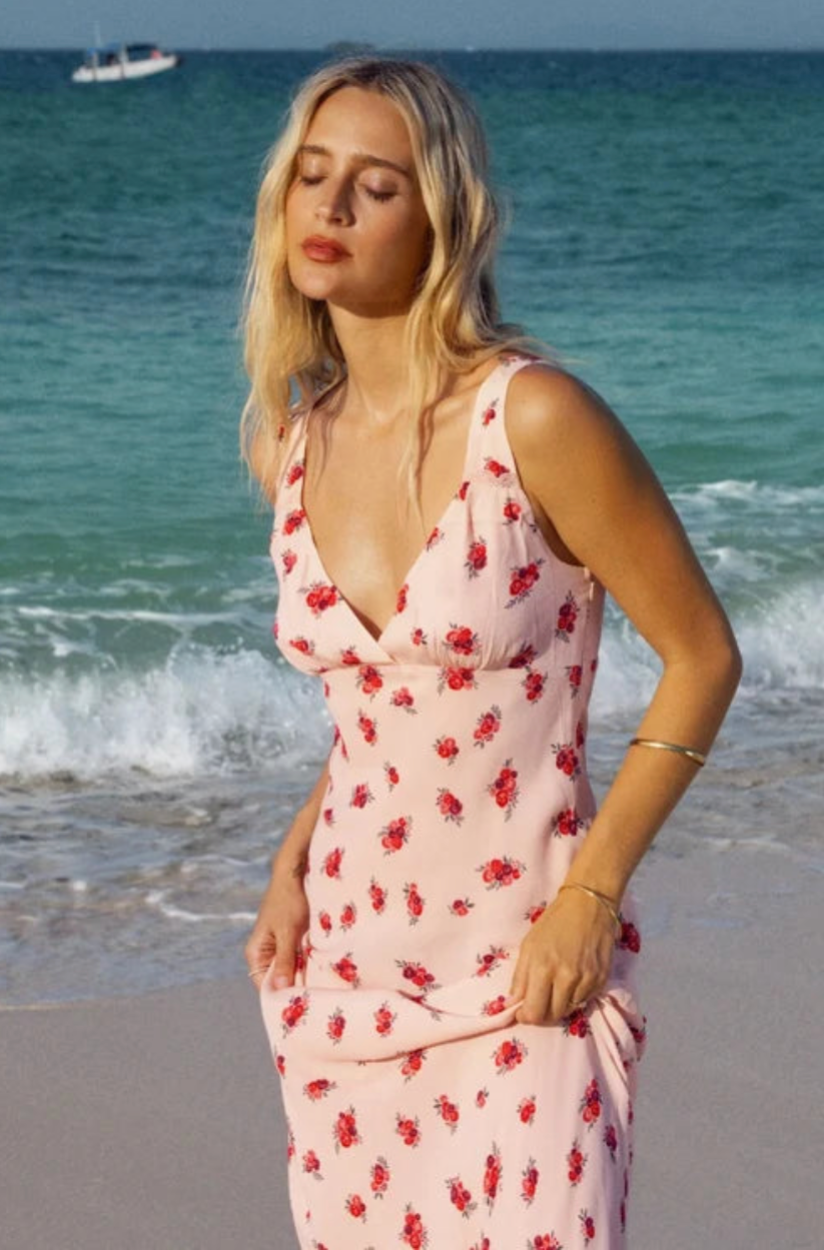 All About Eve Scarlett Maxi Dress - Blush floral (FOR SALE)